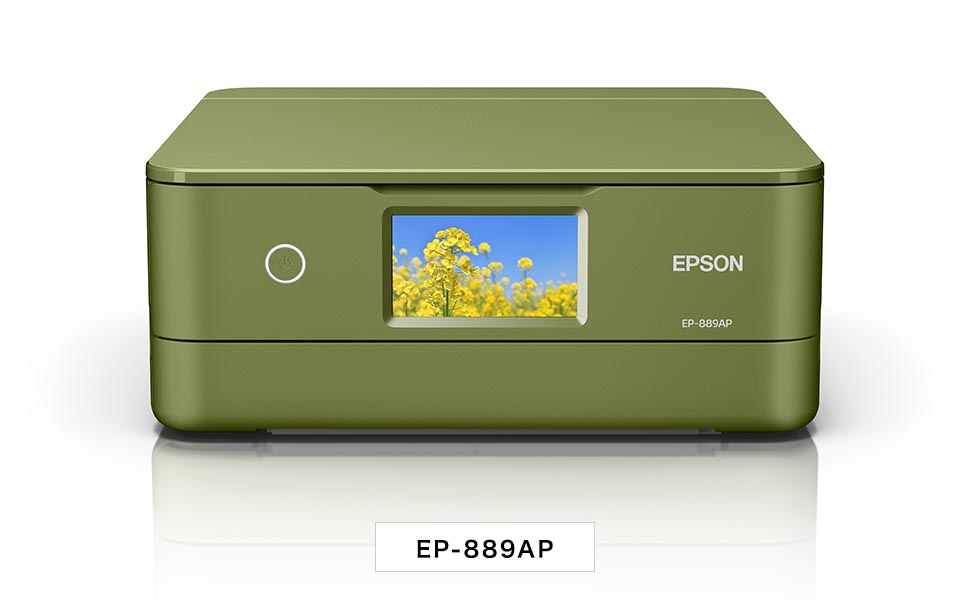 エプソン EP-889APの本体外観（ピスタチオグリーン）