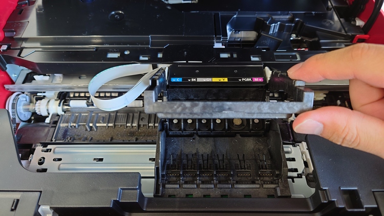 Canon TS8530のプリントヘッド部分