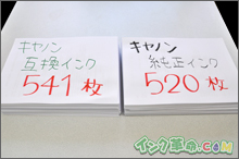インクの比較