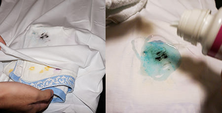 洗剤をつける