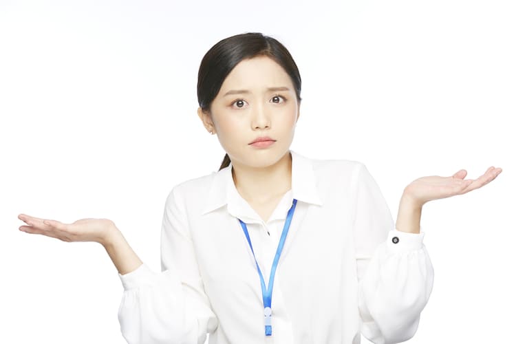 困る女性