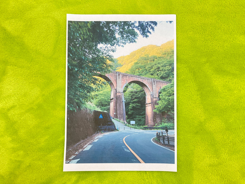 風景写真　碓氷峠　印刷結果　全体