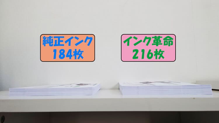 PX-S505_純正_互換_A4文書印刷枚数比較