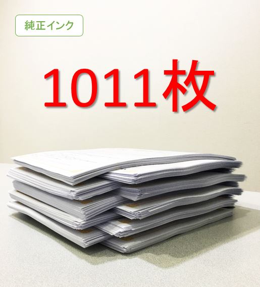 純正インク印刷結果