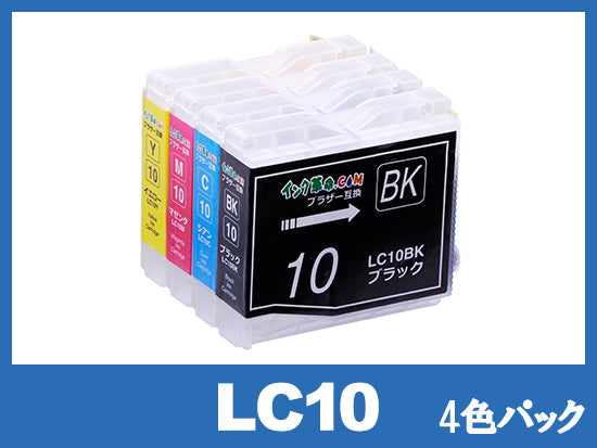 LC10-4PK(4色パック) ブラザー[Brother]互換インクカートリッジ