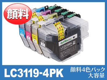 LC3119-4PK(顔料4色パック 大容量)ブラザー[brother]互換インクカートリッジ