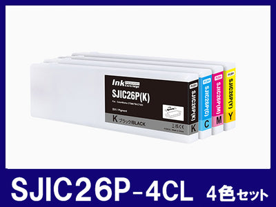 SJIC26P (顔料4色セット) エプソン[EPSON]互換インクカートリッジ