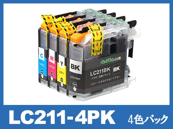 LC211-4PK(4色パック)ブラザー[brother]互換インクカートリッジ