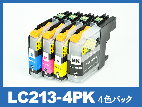 LC213-4PK(4色パック)ブラザー[brother]互換インクカートリッジ
