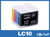LC10-4PK(4色パック) ブラザー[Brother]互換インクカートリッジ
